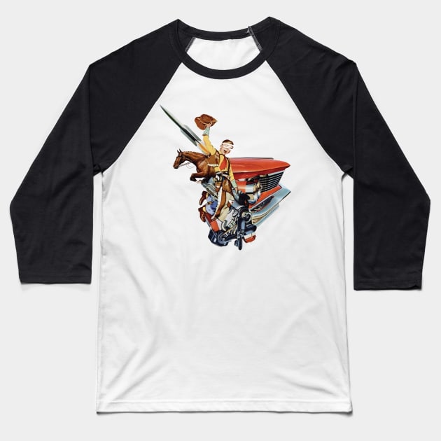 Western Baseball T-Shirt by Lerson Pannawit